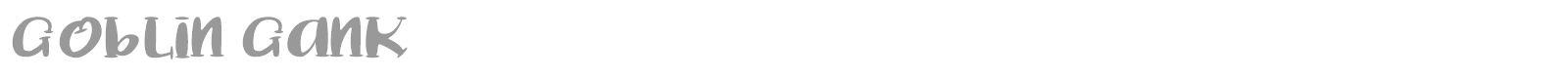 Goblin Gank font preview